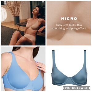 NWT CUUP The Scoop Micro Smooth sculpting microfiber bra 34C